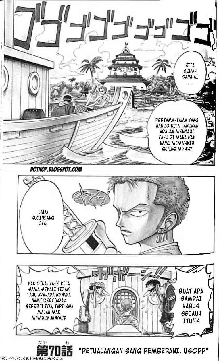 One Piece Chapter 70 - halaman 1