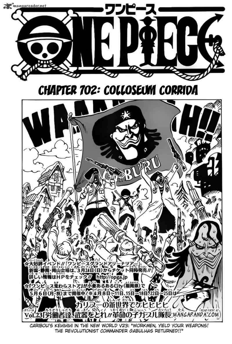 One Piece Chapter 702 - halaman 3