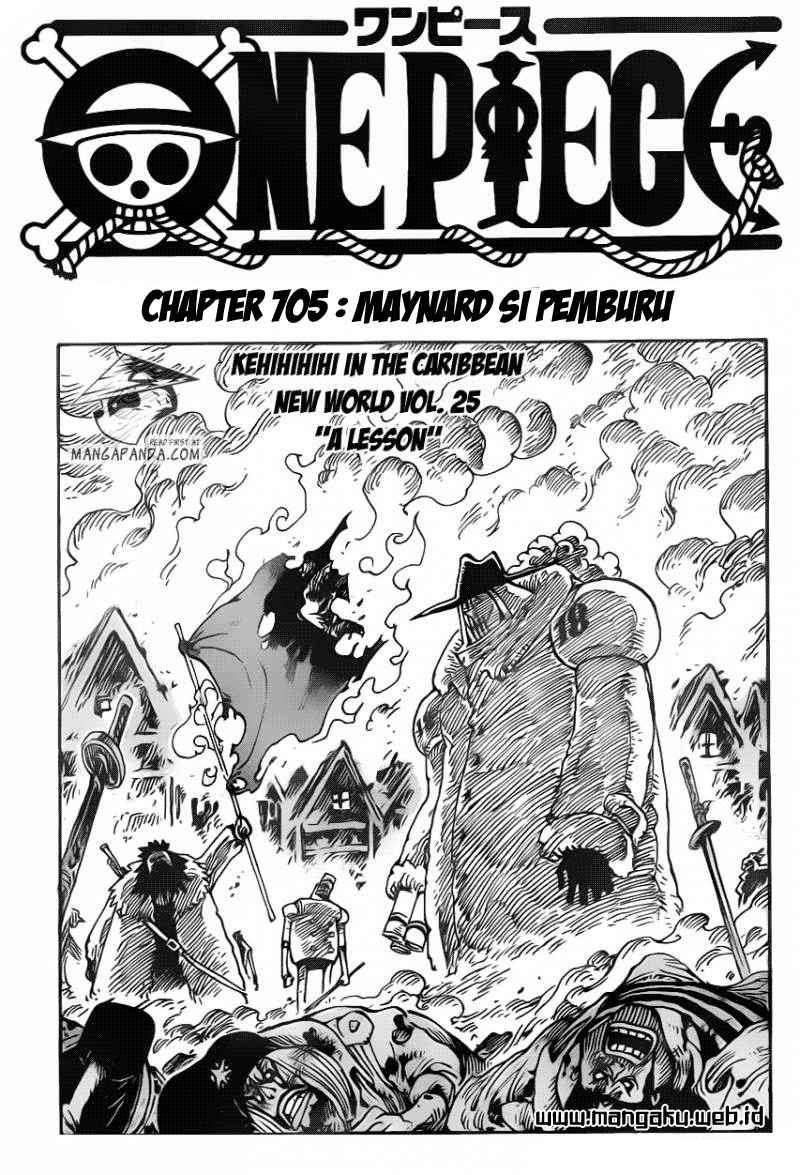 One Piece Chapter 705 - halaman 3