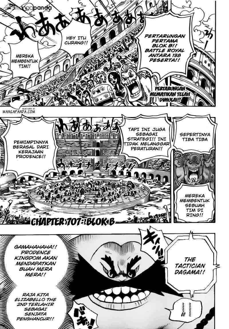 One Piece Chapter 707 - halaman 4