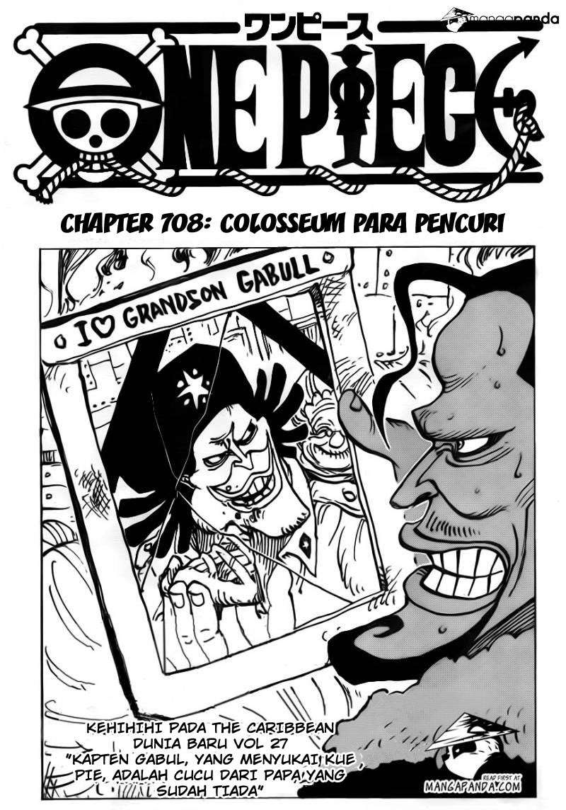 One Piece Chapter 708 - halaman 3