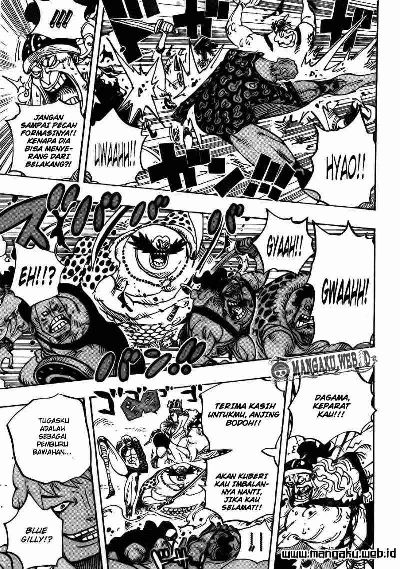 One Piece Chapter 709 - halaman 8