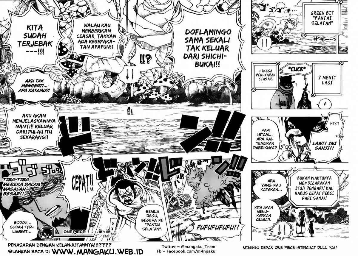 One Piece Chapter 711 - halaman 19