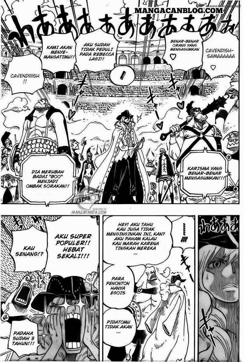 One Piece Chapter 722 - halaman 8