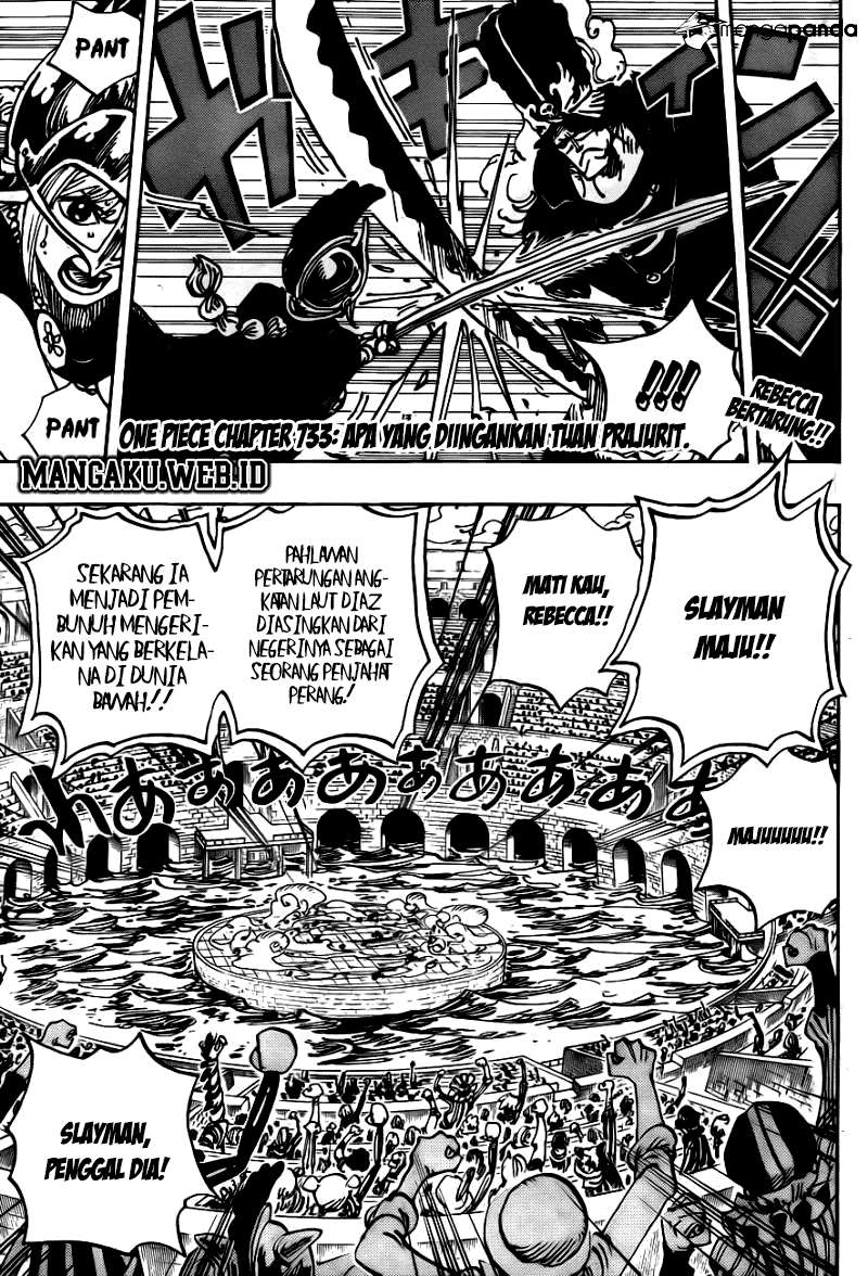One Piece Chapter 733 - halaman 3