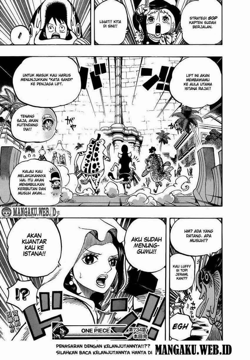 One Piece Chapter 734 - halaman 19
