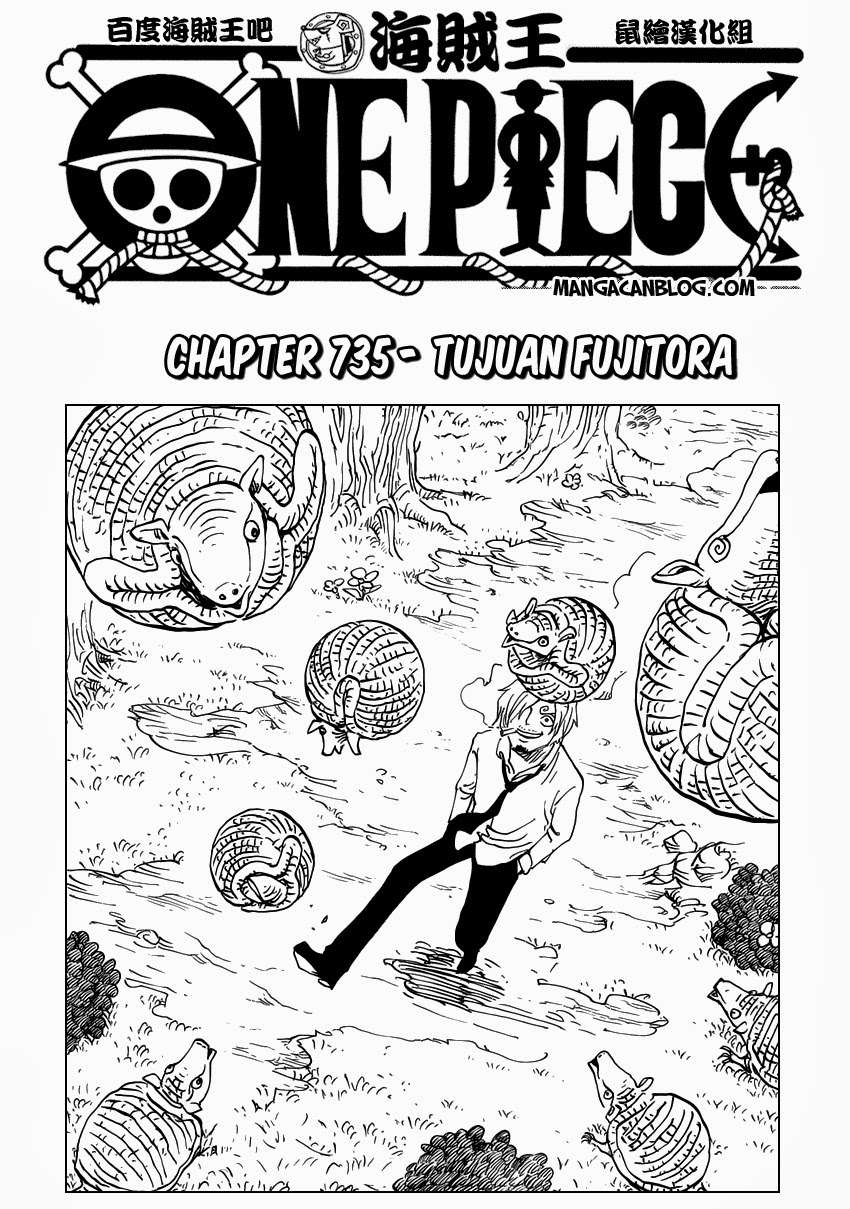 One Piece Chapter 735 - halaman 3