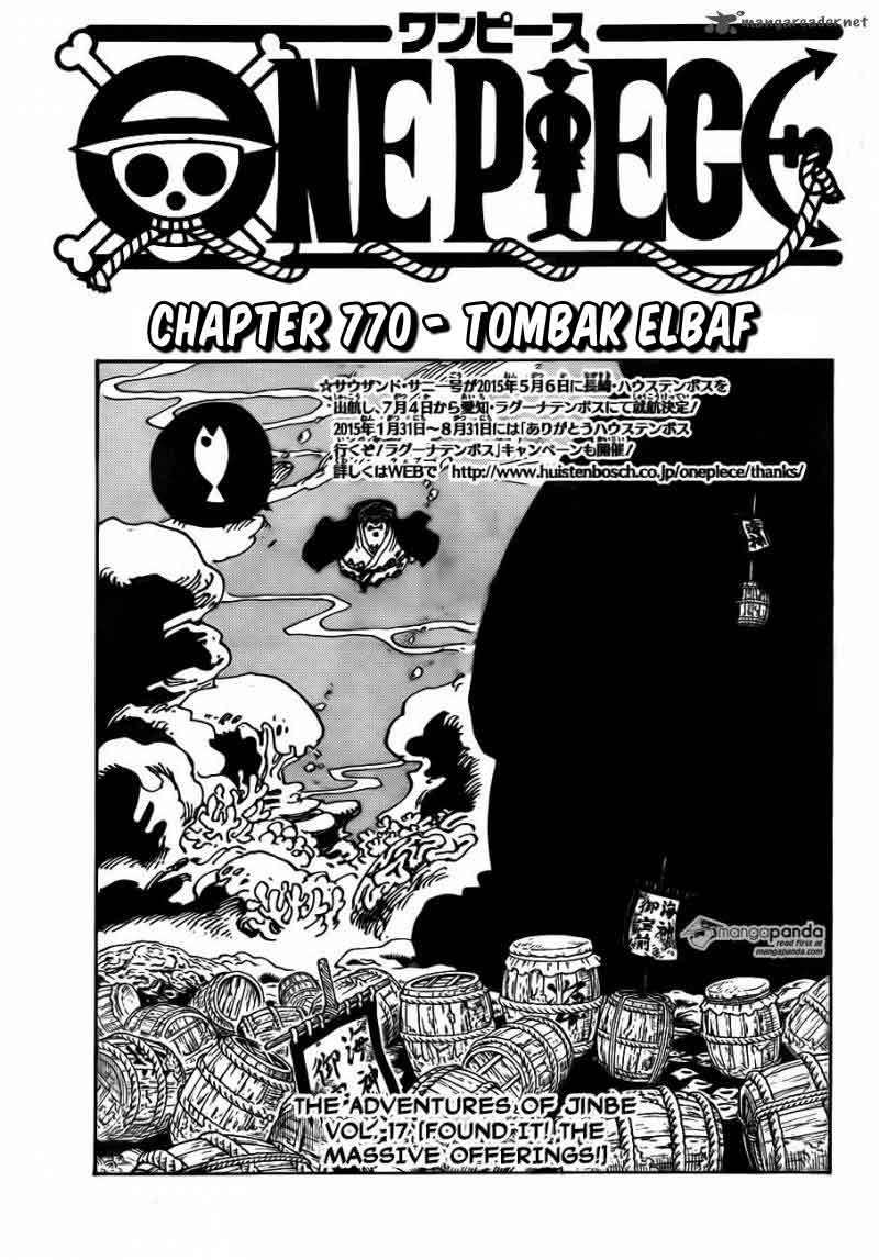 One Piece Chapter 770 - halaman 2