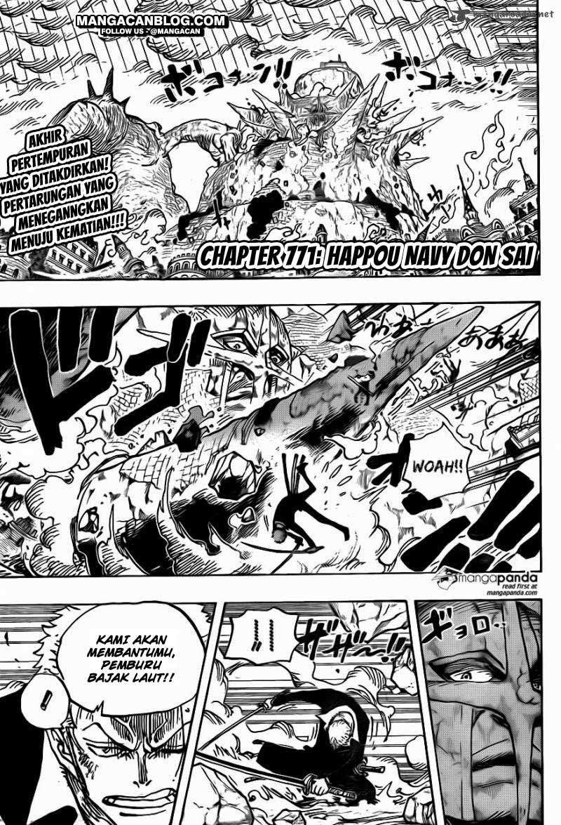 One Piece Chapter 771 - halaman 3