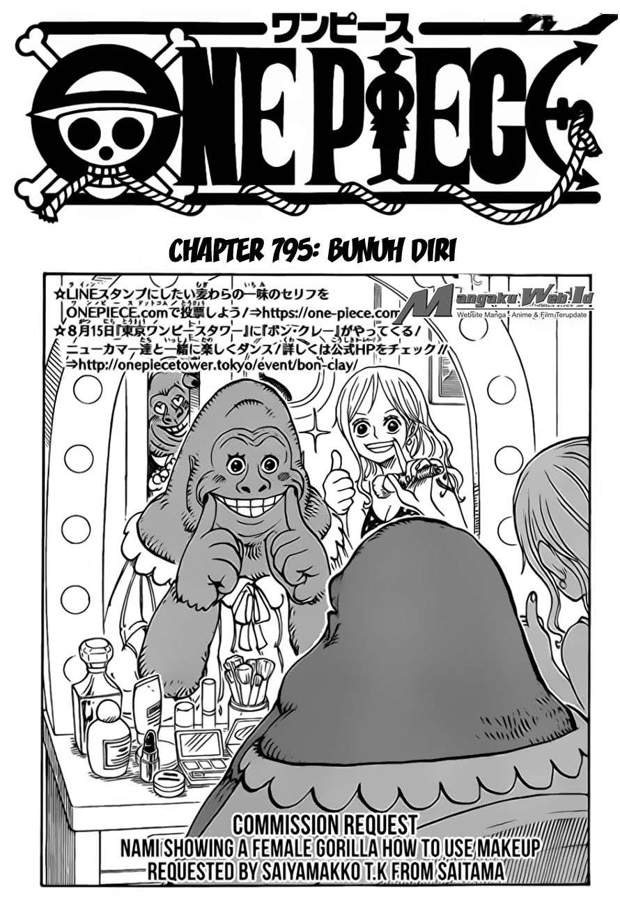 One Piece Chapter 795 - halaman 2