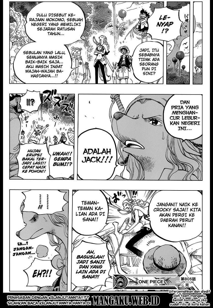 One Piece Chapter 805 - halaman 17