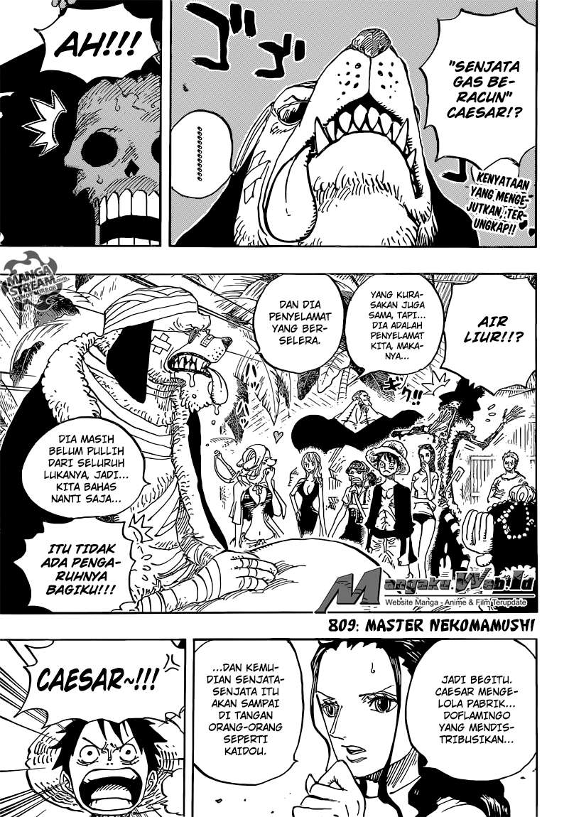 One Piece Chapter 809 - halaman 5
