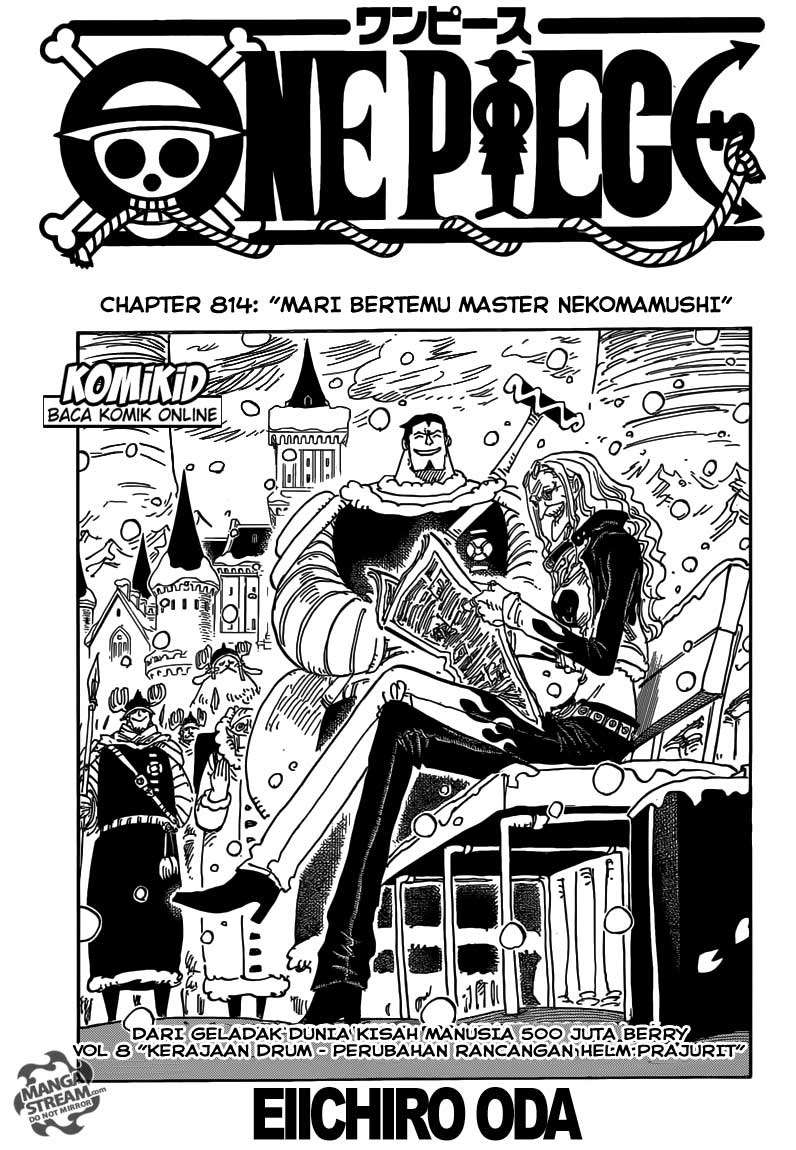 One Piece Chapter 814 - halaman 3