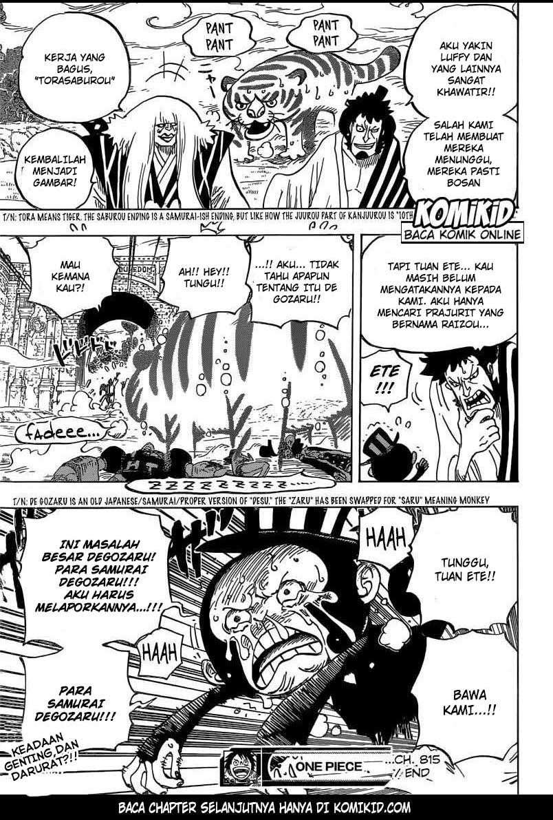 One Piece Chapter 815 - halaman 18