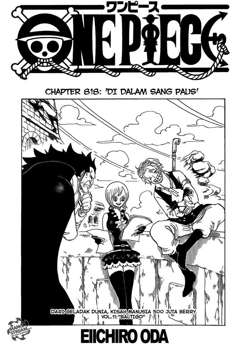 One Piece Chapter 818 - halaman 2