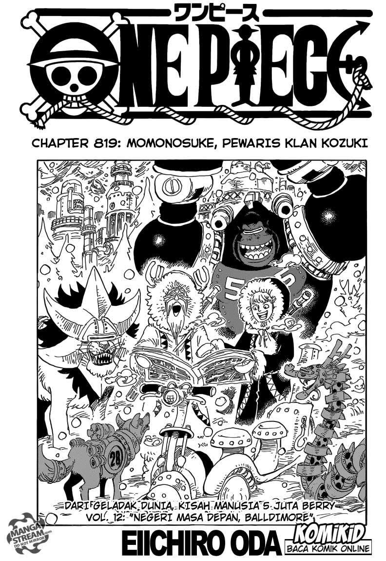 One Piece Chapter 819 - halaman 2
