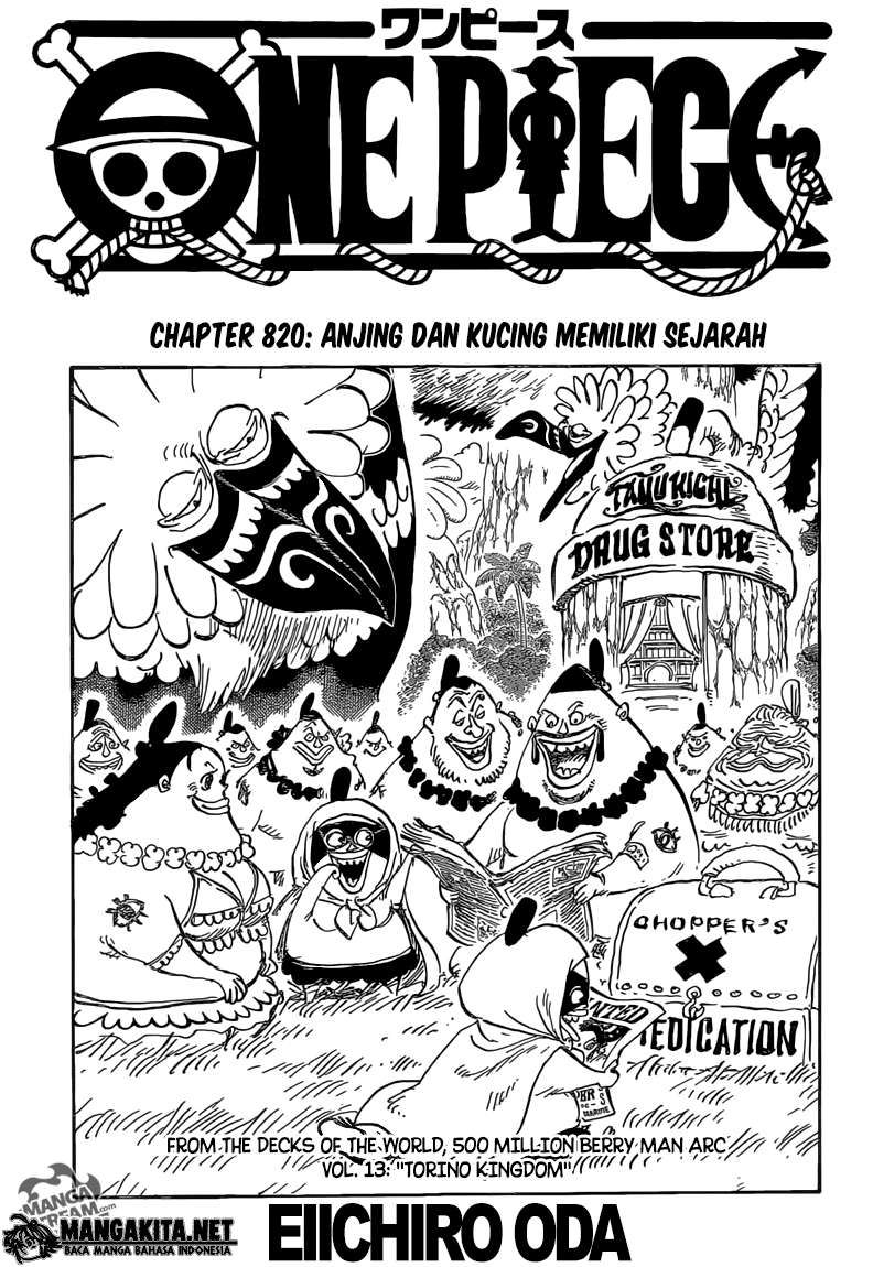 One Piece Chapter 820 - halaman 2