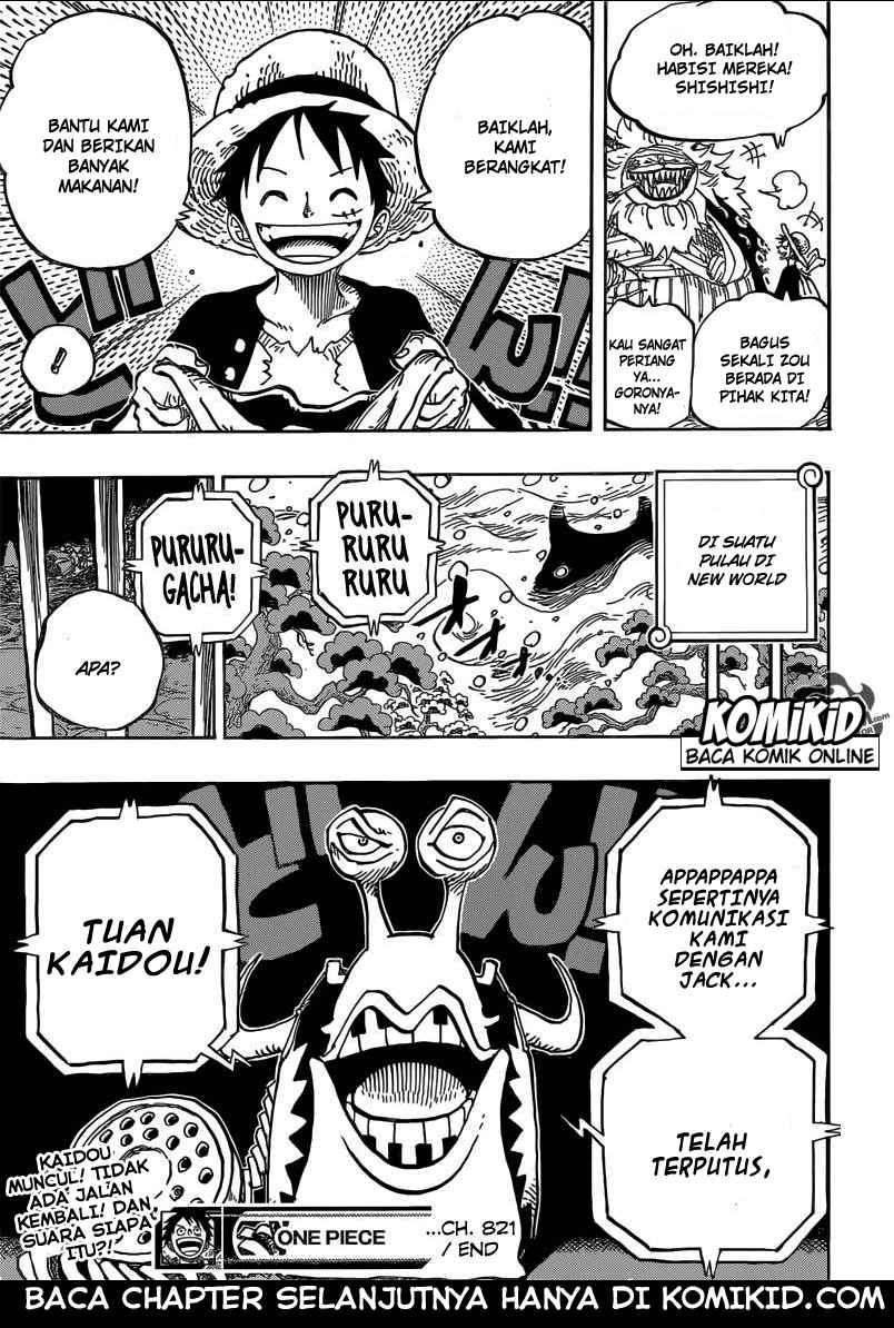 One Piece Chapter 821 - halaman 19