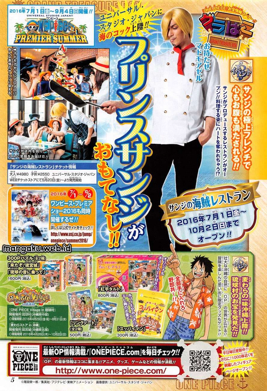 One Piece Chapter 824 - halaman 3