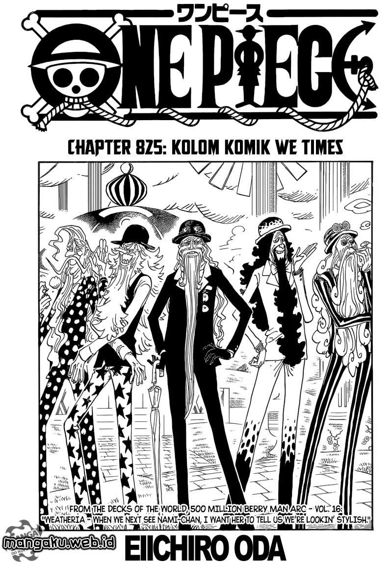 One Piece Chapter 825 - halaman 2