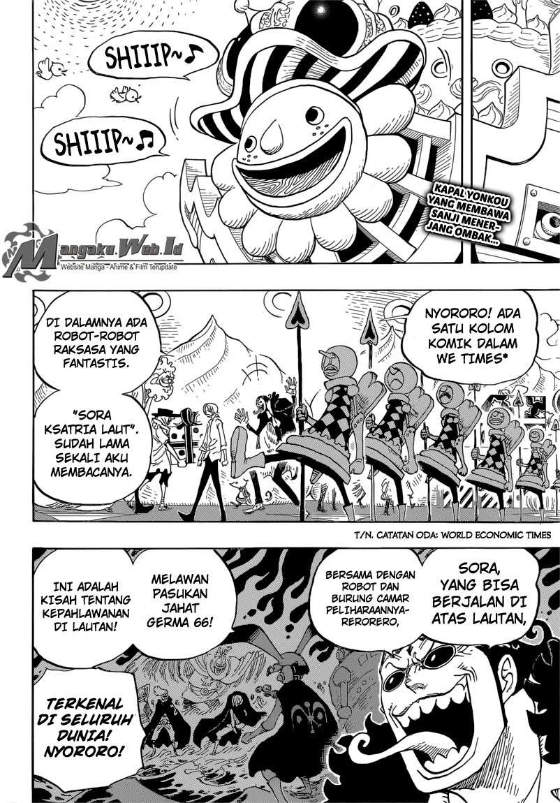 One Piece Chapter 825 - halaman 3