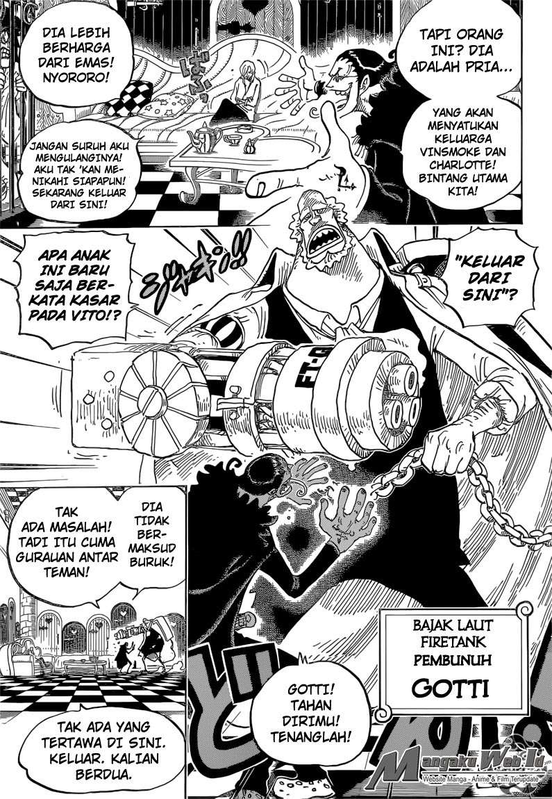 One Piece Chapter 825 - halaman 6
