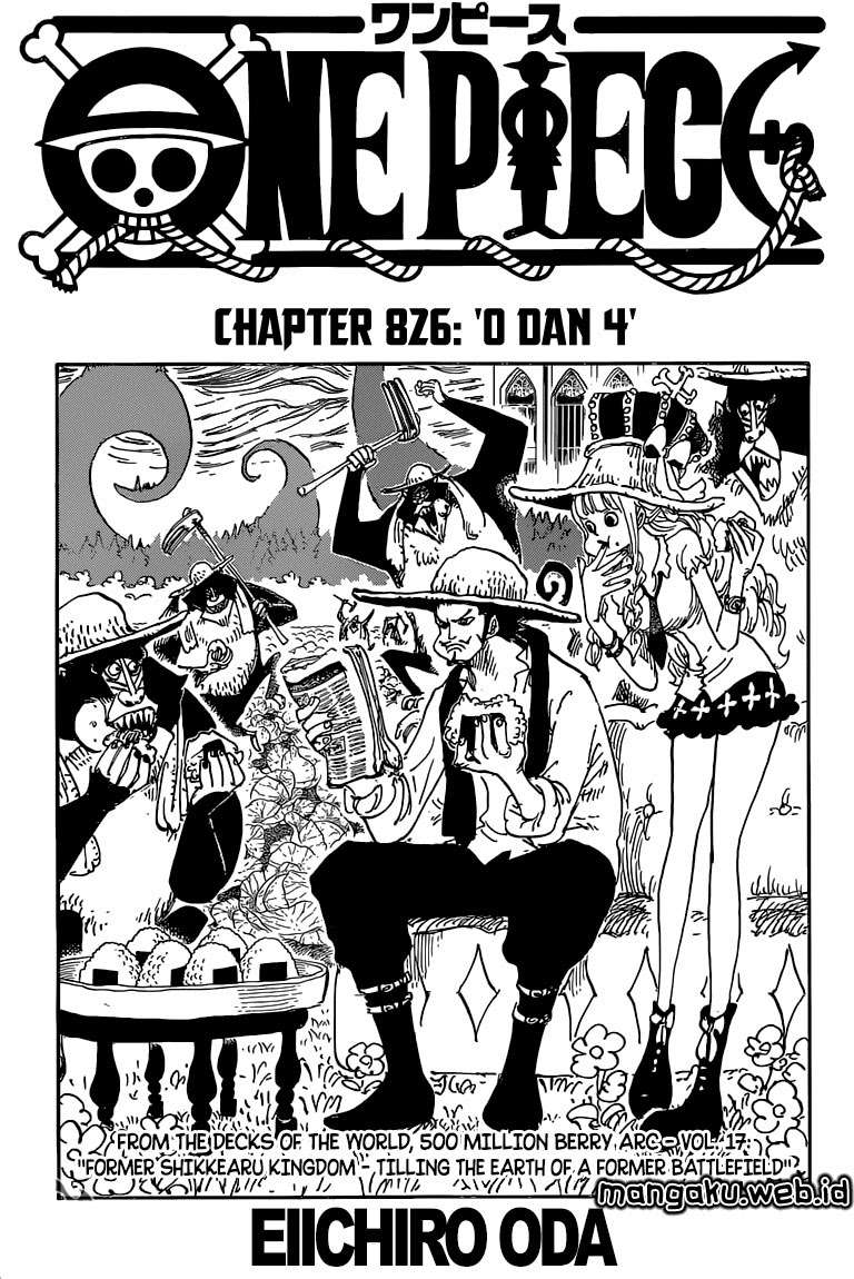 One Piece Chapter 826 - halaman 2
