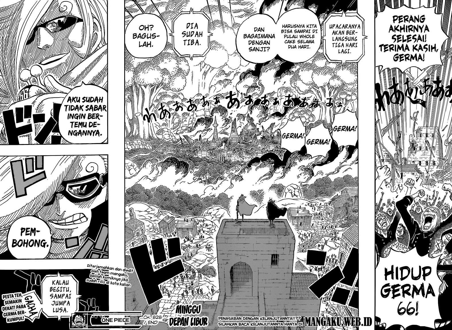 One Piece Chapter 828 - halaman 17