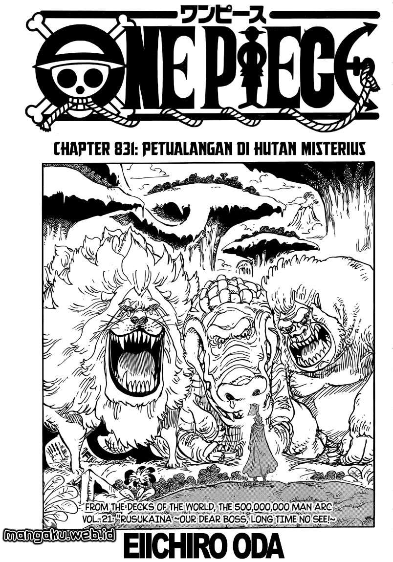 One Piece Chapter 831 - halaman 2