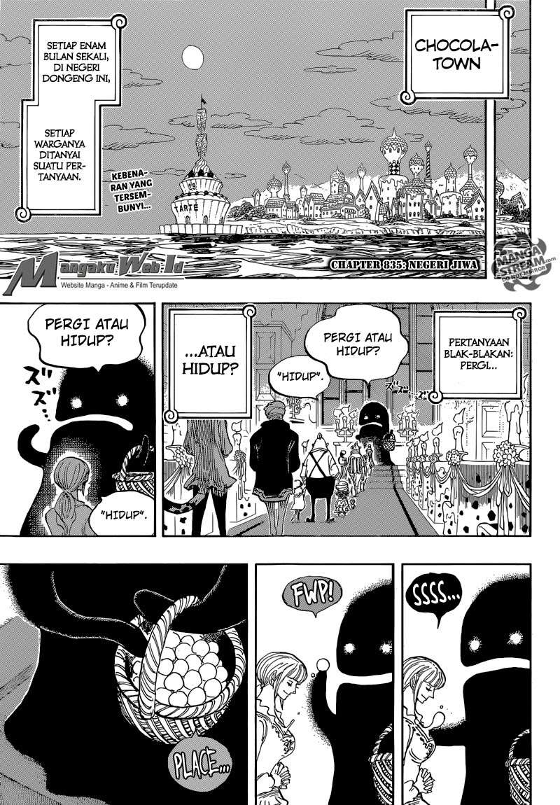 One Piece Chapter 835 - halaman 3