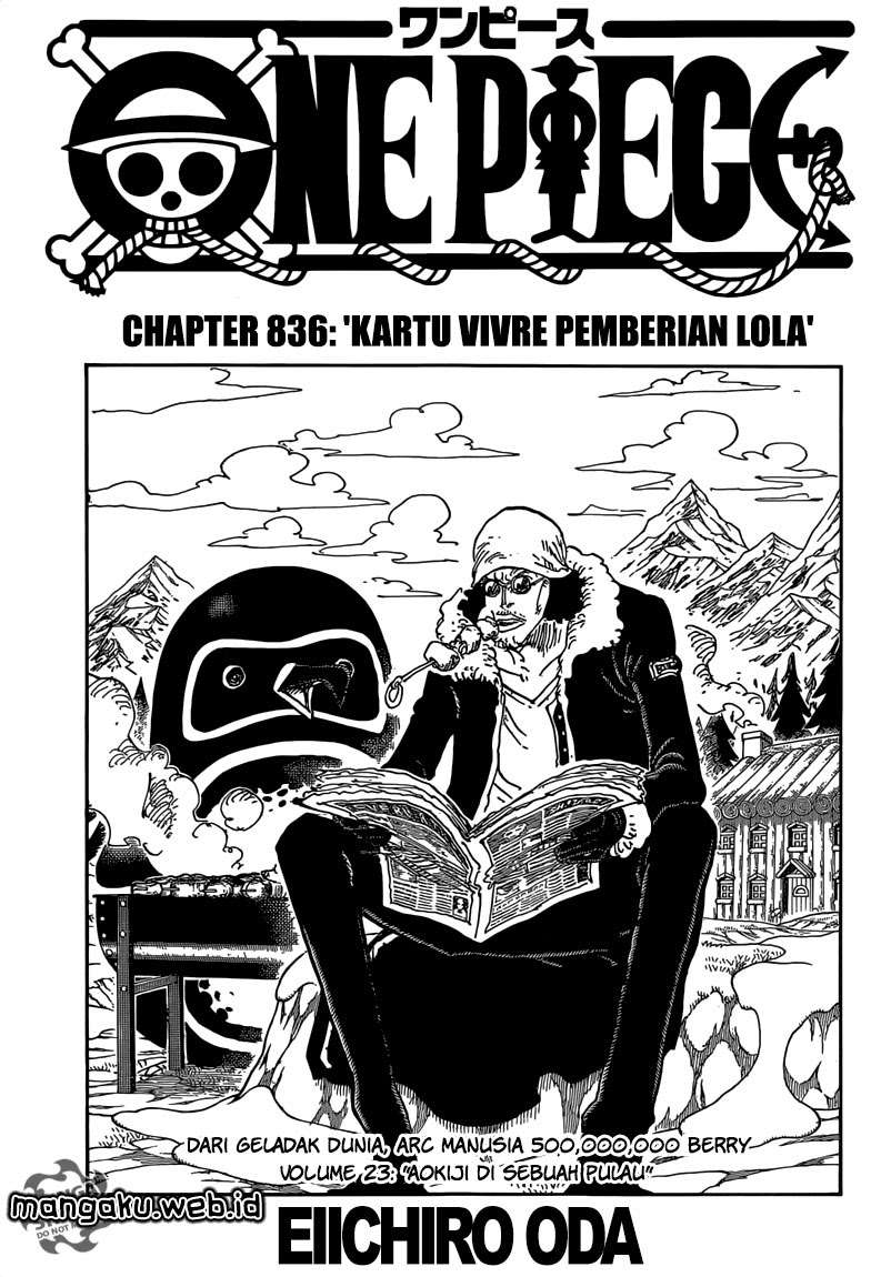 One Piece Chapter 836 - halaman 2