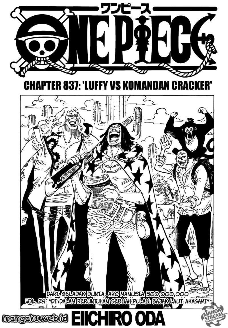 One Piece Chapter 837 - halaman 2