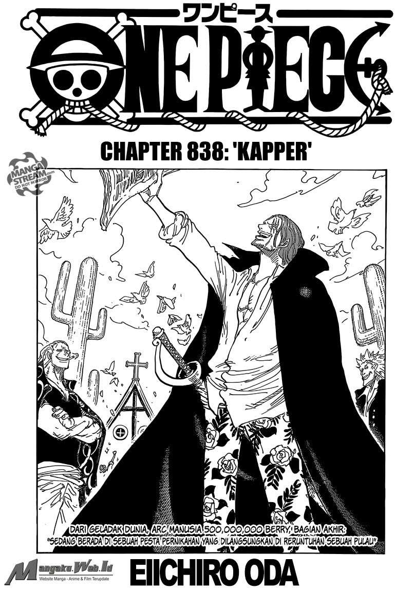 One Piece Chapter 838 - halaman 2