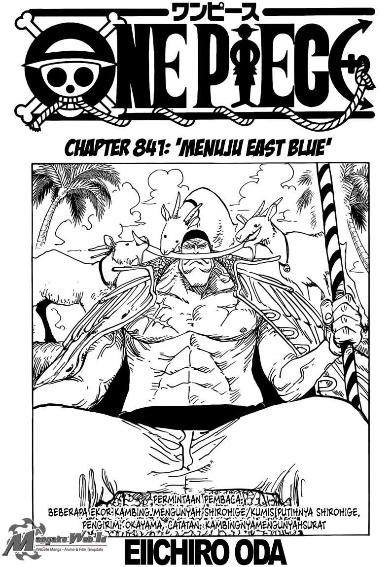 One Piece Chapter 841 - halaman 2