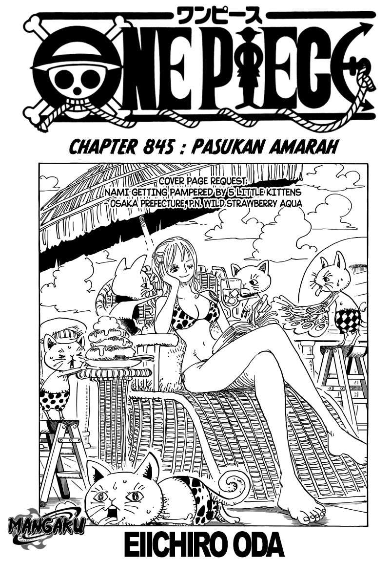 One Piece Chapter 845 - halaman 2