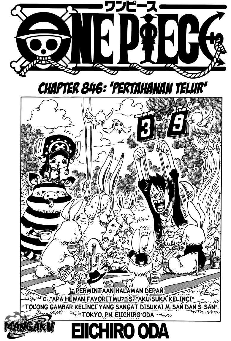 One Piece Chapter 846 - halaman 2