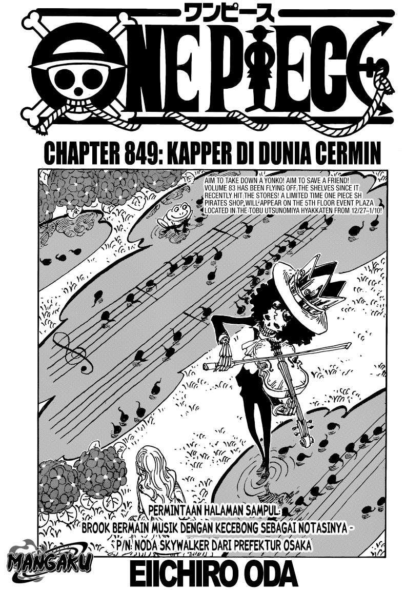 One Piece Chapter 849 - halaman 2