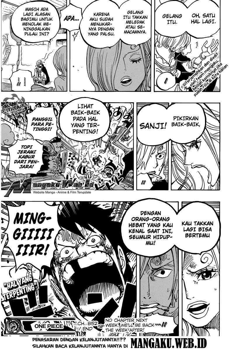 One Piece Chapter 852 - halaman 17
