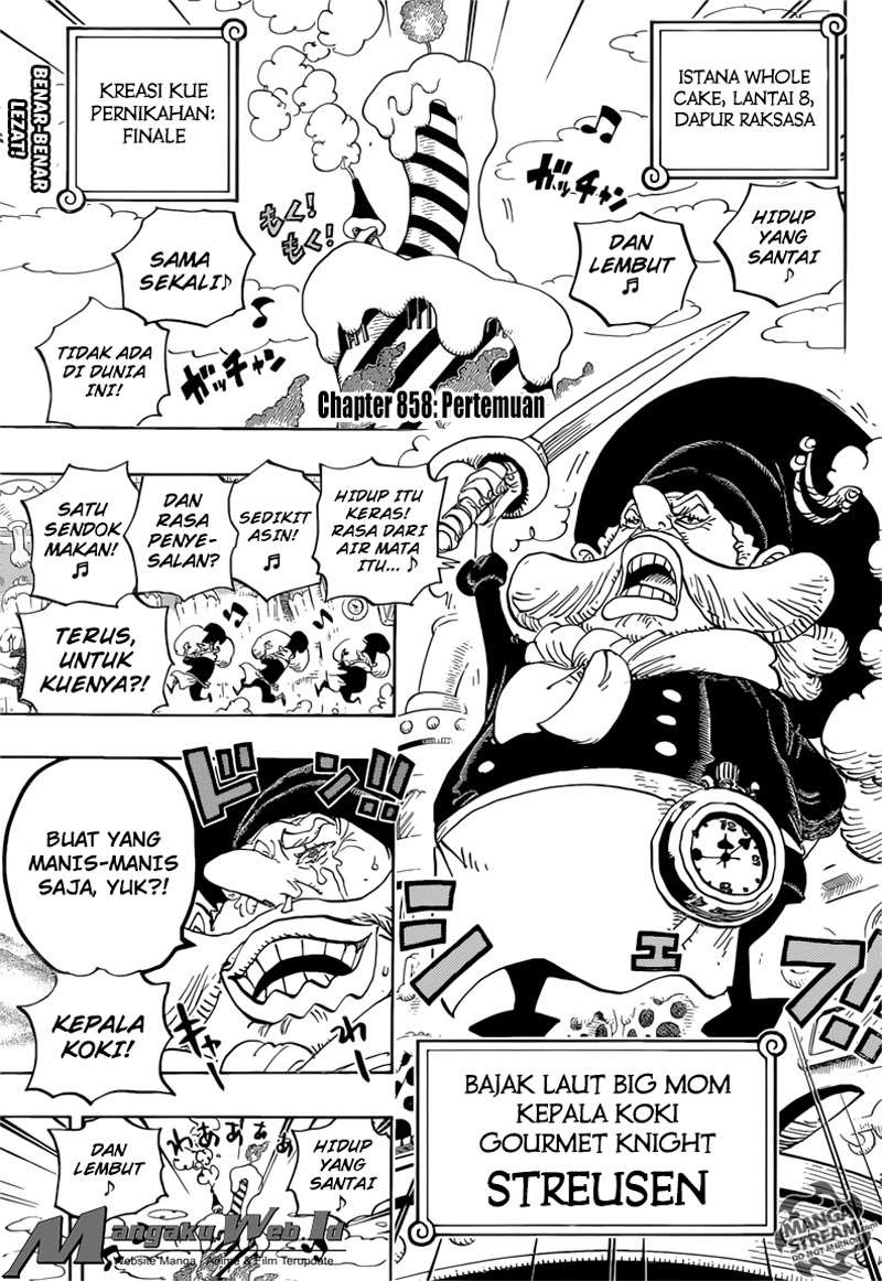 One Piece Chapter 858 - halaman 3