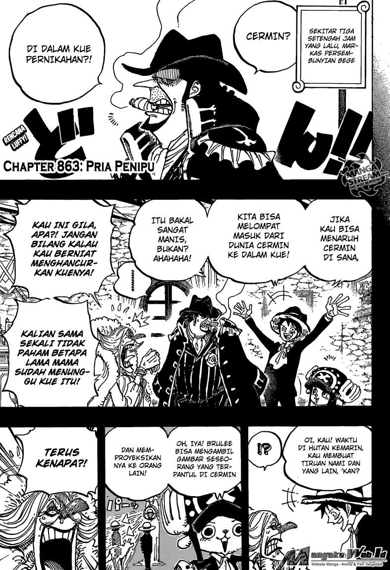 One Piece Chapter 863 - halaman 3