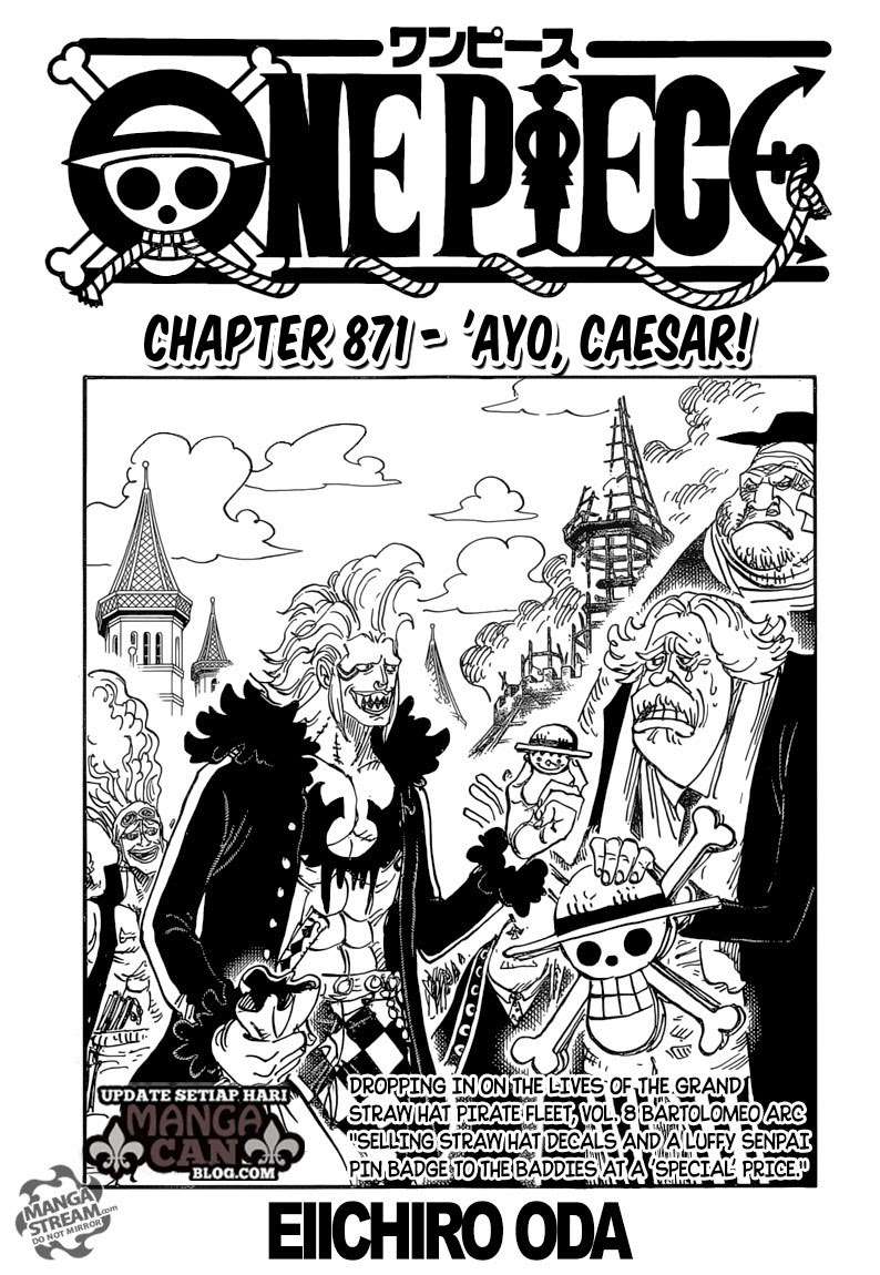 One Piece Chapter 871 - halaman 1