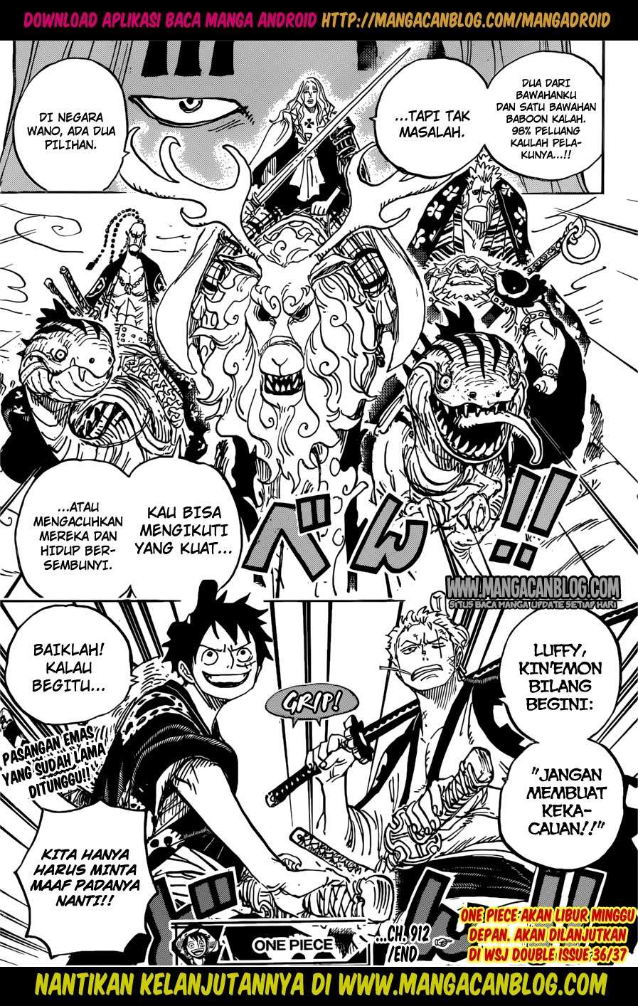 One Piece Chapter 912 - halaman 21