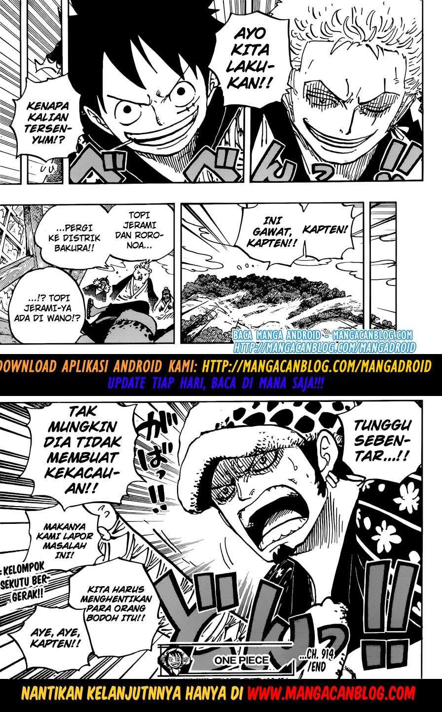 One Piece Chapter 914 - halaman 18