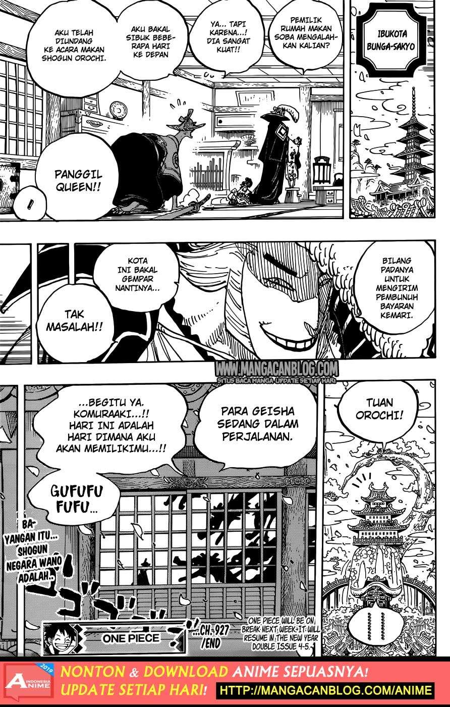 One Piece Chapter 927 - halaman 16