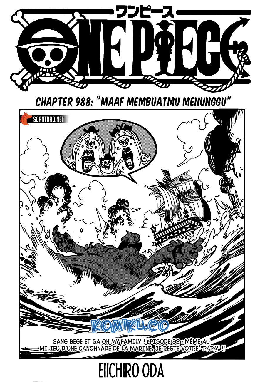One Piece Chapter 988 - halaman 2