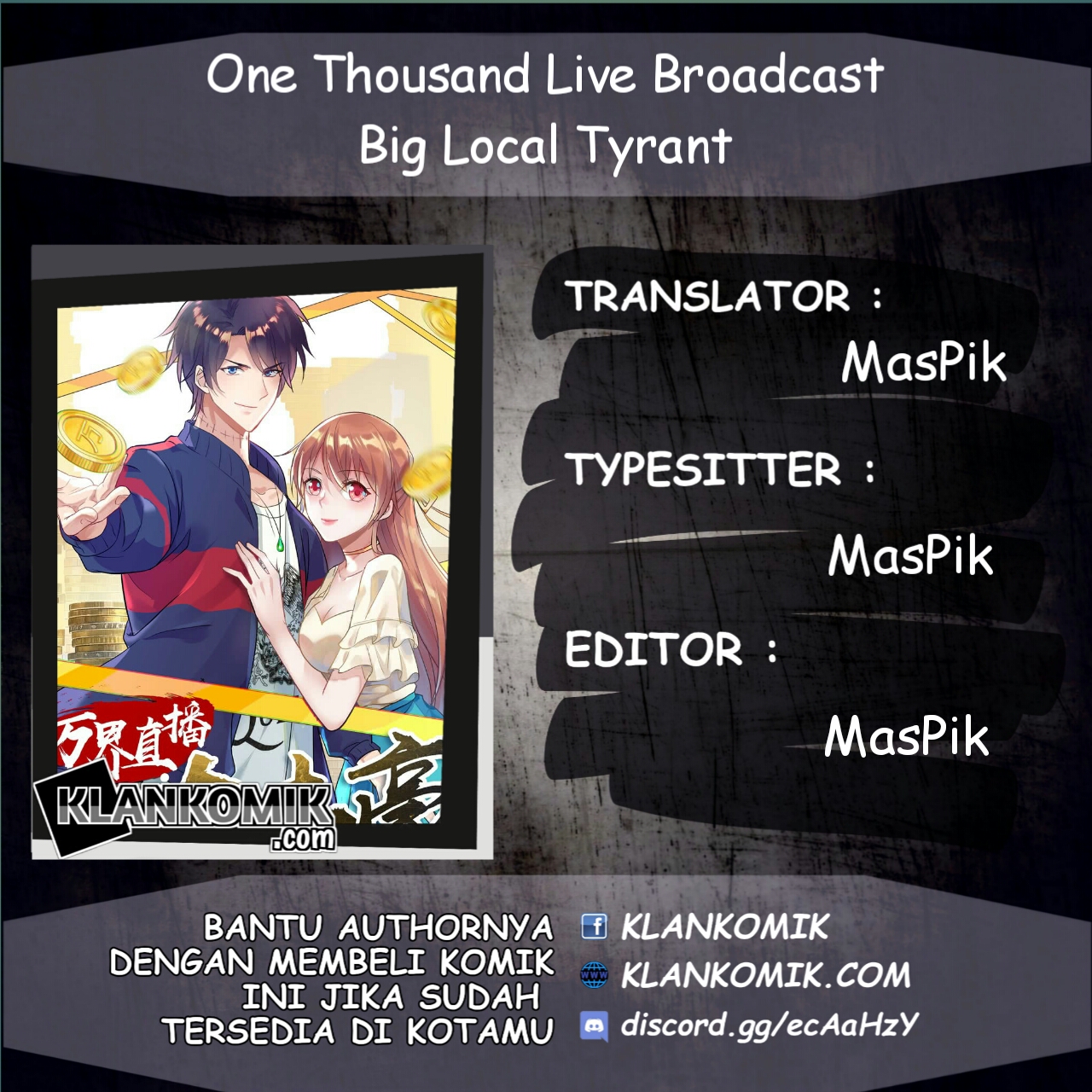 One Thousand Live Broadcast Big Local Tyrant Chapter 2 - halaman 1