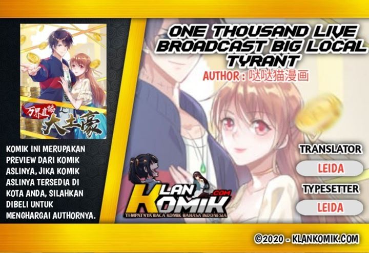 One Thousand Live Broadcast Big Local Tyrant Chapter 57 - halaman 1