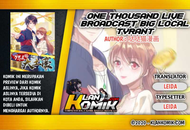 One Thousand Live Broadcast Big Local Tyrant Chapter 62 - halaman 1