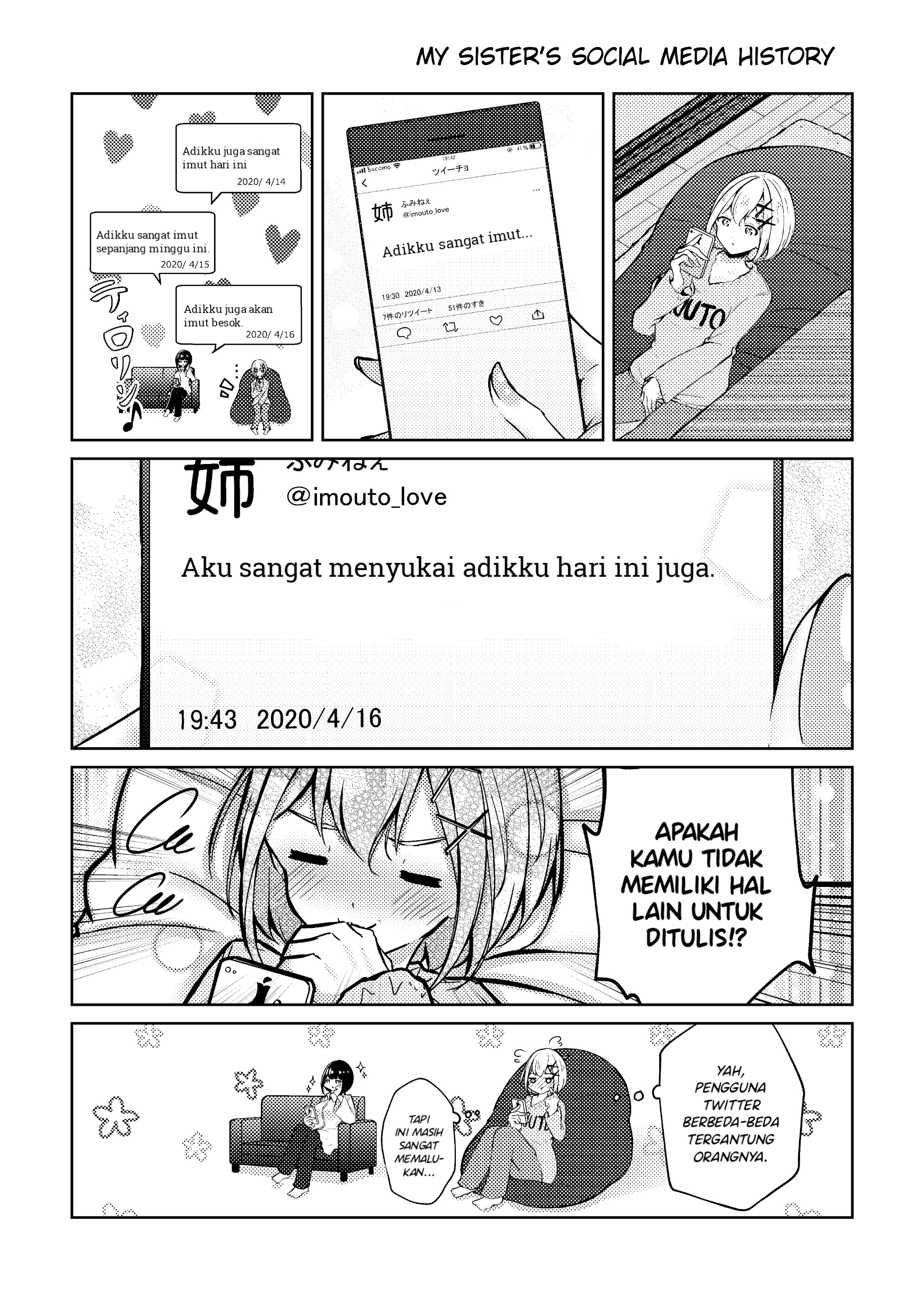 Oneechan no SNS Chapter 11.1 - halaman 1