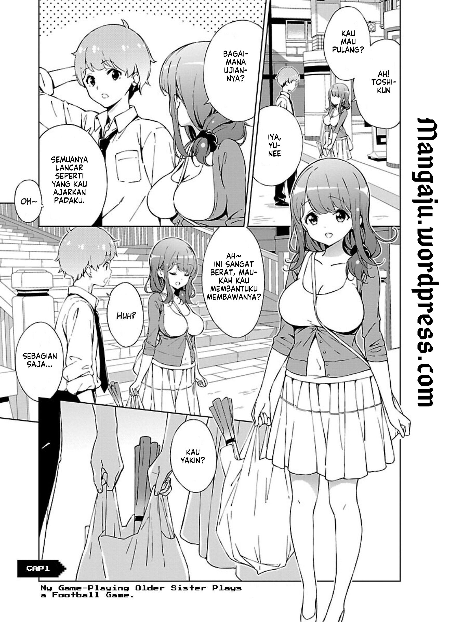Oneechan wa Game wo Suru to Hito ga Kawaru Oneechan Chapter 1 - halaman 2
